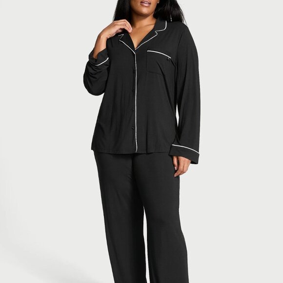 NWT 2PC Victoria's Secret Modal Soft Long Pajama Set  (small/XS) - Picture 1 of 10